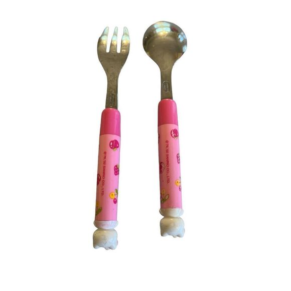 Vintage Sanrio Hello Kitty spoon and fork set - Picture 2 of 2
